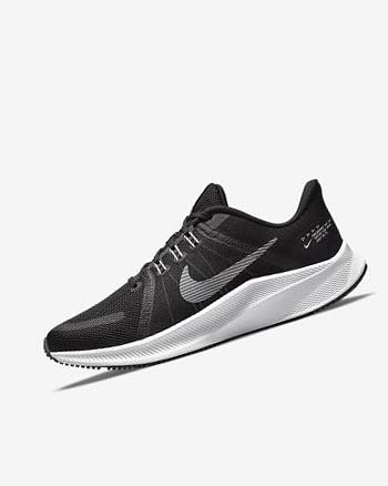 Nike Quest 4 Negros Grises Oscuro Blancos | MX 2420